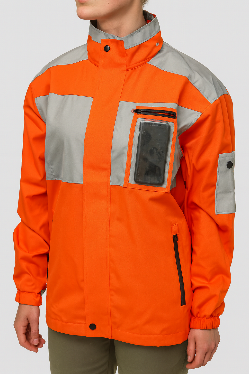 Preorder Now: High-Visibility Work Jacket with Clear Phone Pocket