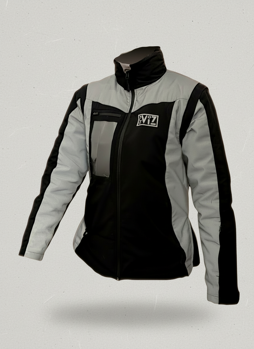 Preorder Now: The CapturViz Reflect/Deflect  3-in-1 Coat - Reflective, Water & Windproof, Versatile 3 Ways To Wear, Removable Liner & Sleeves, POV Clear Phone Pocket, Hidden Back Pack & Hood, Waterproof Zips.