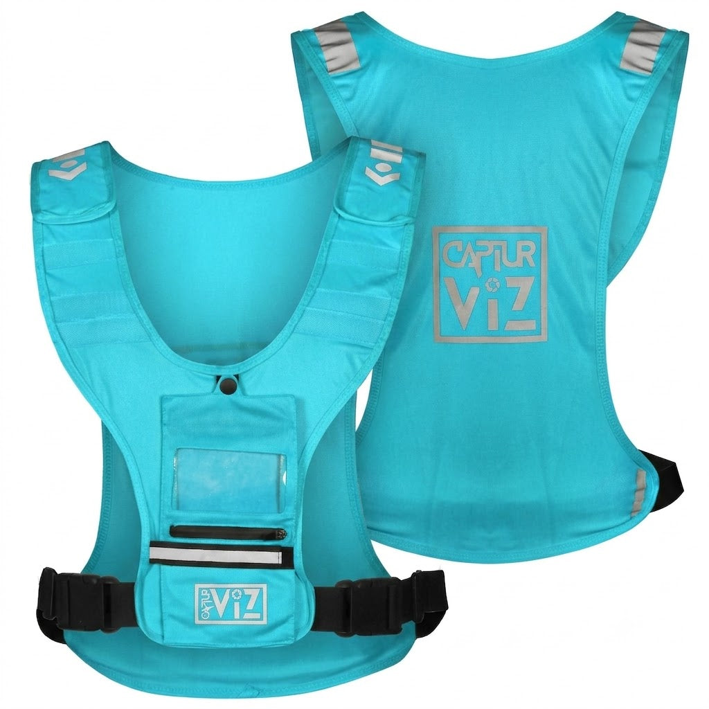 The CapturViz Vest with Front Utility Pocket – Running, Cycling, Horse Riding, Outdoor Sports