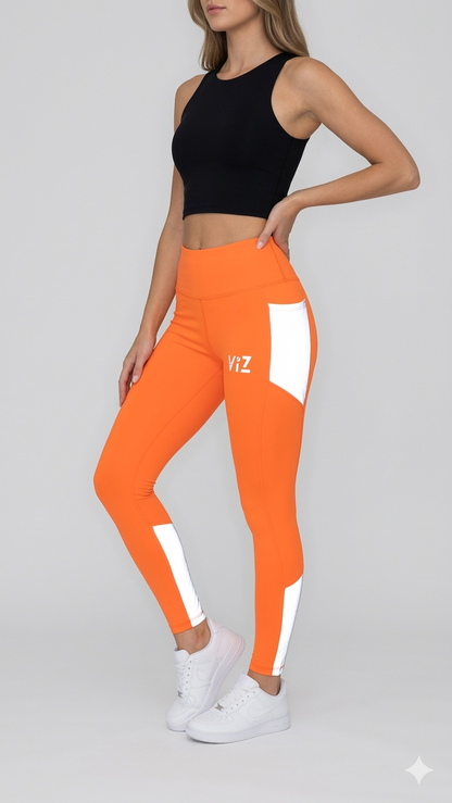 CapturViz Leggings Dual-Purpose Reflective Gel-Seat  for Equestrians Cyclists & Night Runners with Integrated Gel Seat Dual Phone Pockets 360° Reflective Tech & Squat-Proof Fabric