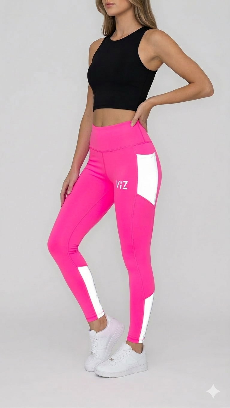 CapturViz Leggings Dual-Purpose Reflective Gel-Seat  for Equestrians Cyclists & Night Runners with Integrated Gel Seat Dual Phone Pockets 360° Reflective Tech & Squat-Proof Fabric